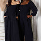 Black Casual Chic Jumpsuit with Pockets