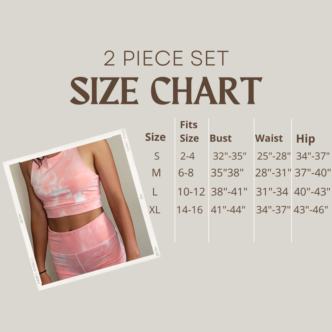 Tie dye 2 Piece Set, Sport Bra & Biker Shorts Set, Yoga, Running Set, Training Workout, Gift Idea