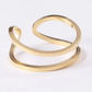 Gold Plated Wrapped Finger Ring for Girls Women