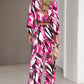 Printed Cropped Top and Pants Set
