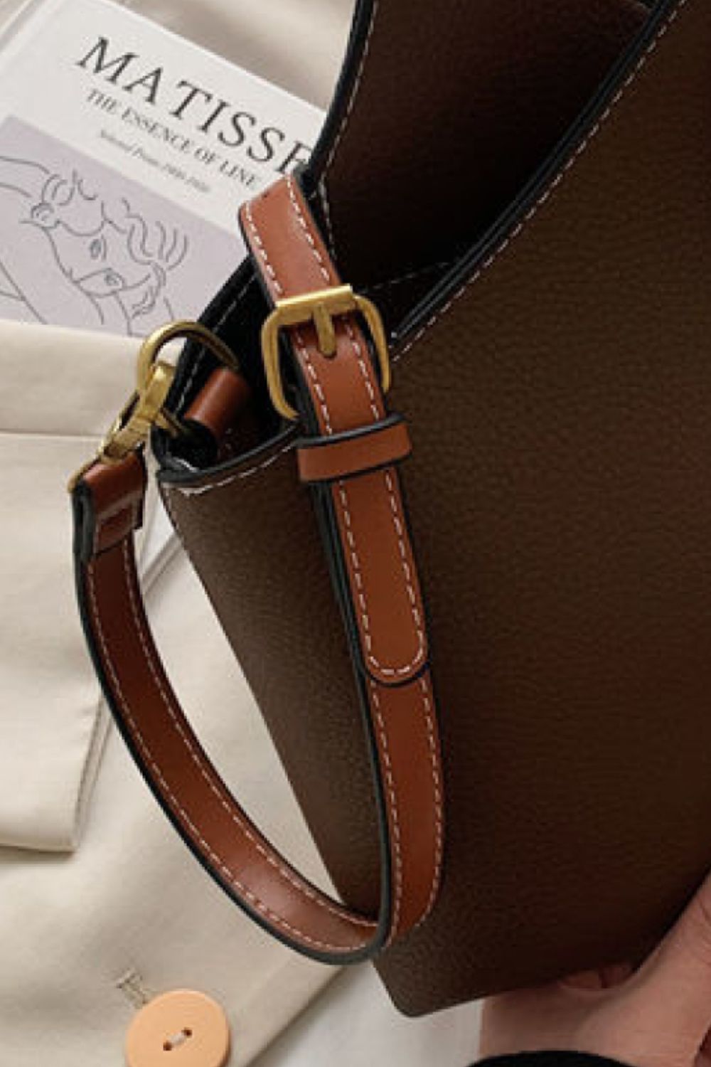 Fashion Leather Bucket Bag