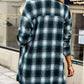 Plaid Long Sleeve Dress or Plaid Long Sleeve Shirt Shacket