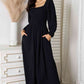 Black Casual Chic Jumpsuit with Pockets