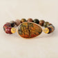 Geometrical Colored Beaded Stone Bracelet