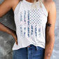 Floral Graphic Grecian Neck Tank