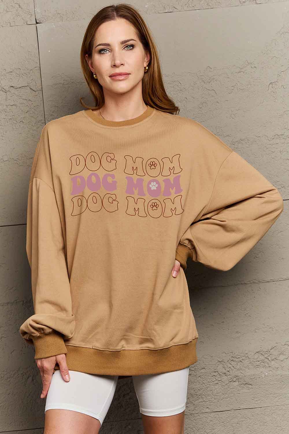 Dog Lover Graphic Dog Mom Sweatshirt