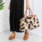 Animal Print Plush Weekend Bag Carry All Bag