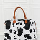 Animal Print Plush Weekend Bag Carry All Bag