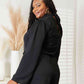 Black Open Back Romper with Pockets