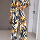 Printed Cropped Top and Pants Set