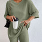Ribbed 2 Piece Top and Shorts Set