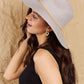 Straw Braided Rope Strap Fedora Hat