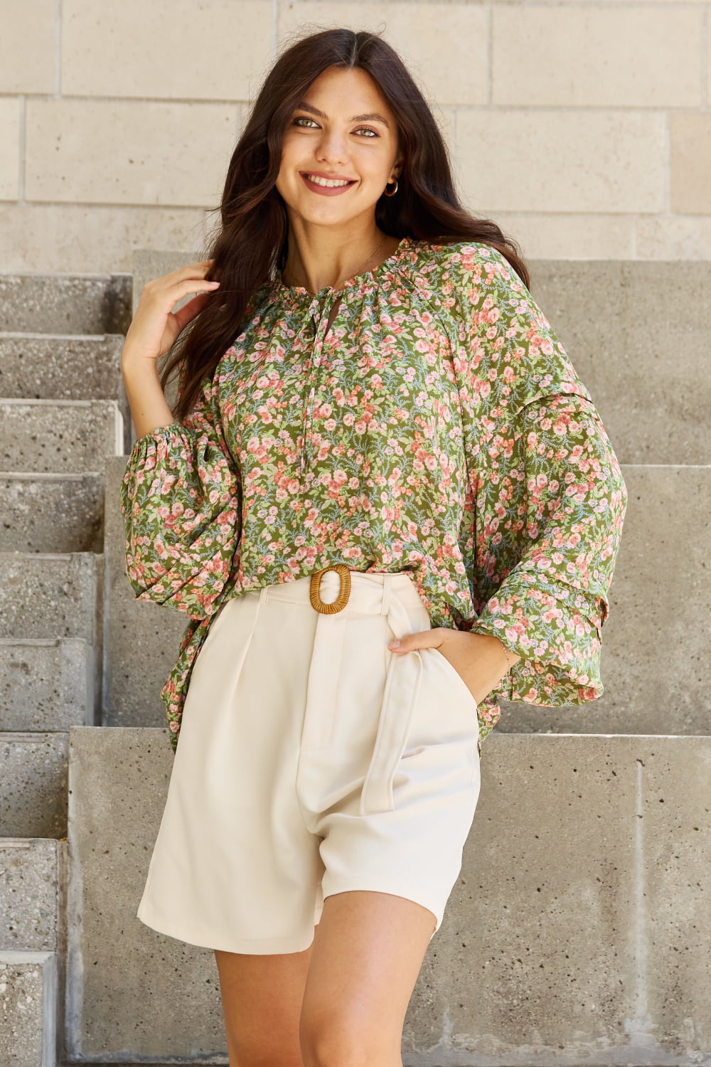 She's Blossoming Floral Blouse