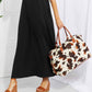 Animal Print Plush Weekend Bag Carry All Bag