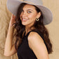 Straw Braided Rope Strap Fedora Hat
