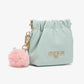 Faux Leather Pouch, Key Ring Bag, Gift Idea