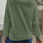 Casual V-Neck Dropped Shoulder Blouse