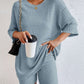 Ribbed 2 Piece Top and Shorts Set