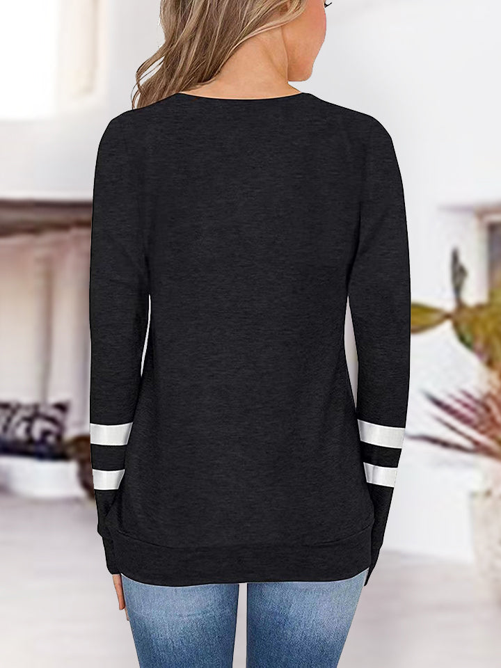 Casual Chic Sporty Long Sleeve T-Shirt