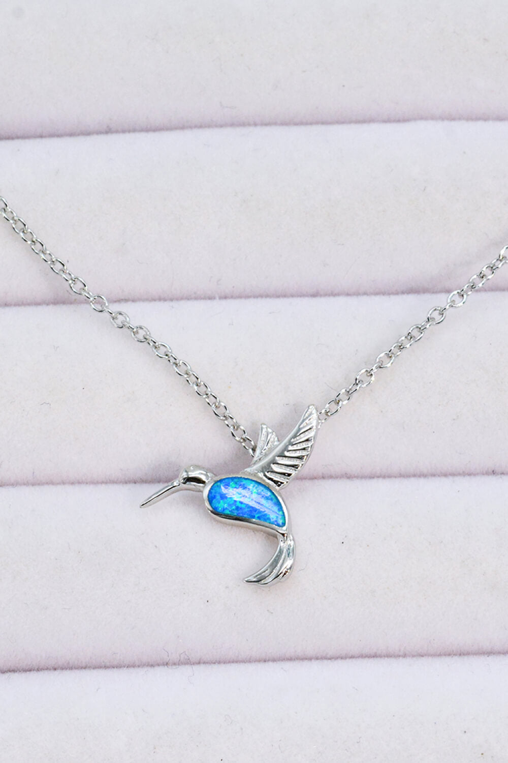 Hummingbird 925 Sterling Silver Necklace Birthday Mom Gift Idea