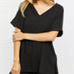 Brushed Microfiber Lounge Set in Black