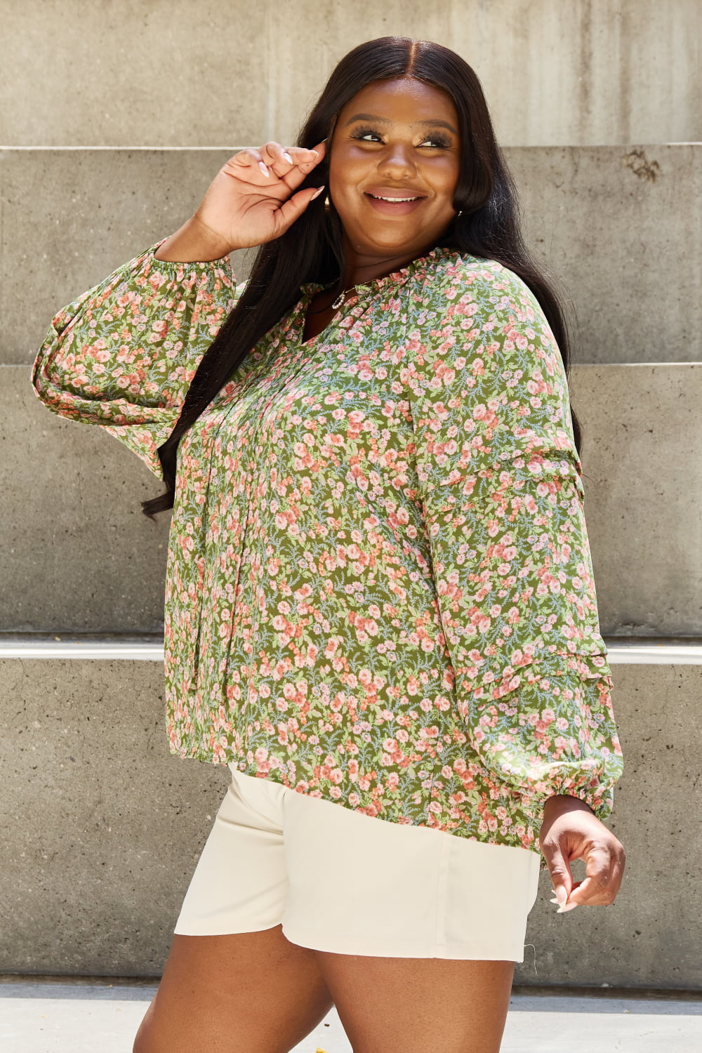 She's Blossoming Floral Blouse