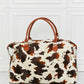 Animal Print Plush Weekend Bag Carry All Bag