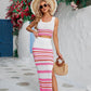 Cropped Tank and Split Skirt Set