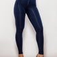 Shascullfites Zip Detail High Waist Leggings