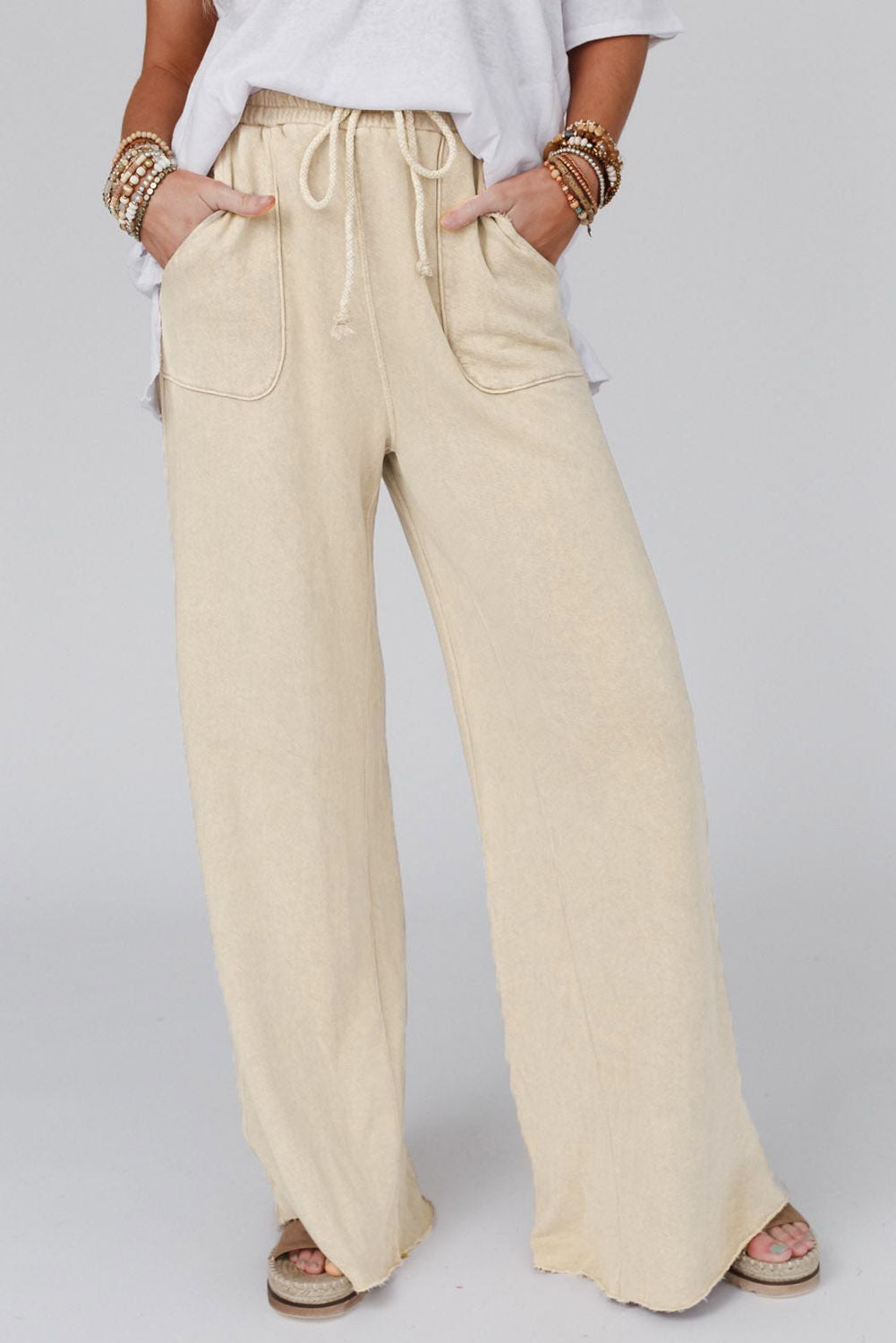 Women's Wide Leg Pocketed Pants